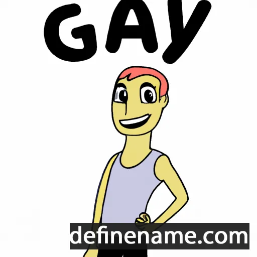 cartoon of the name Gay