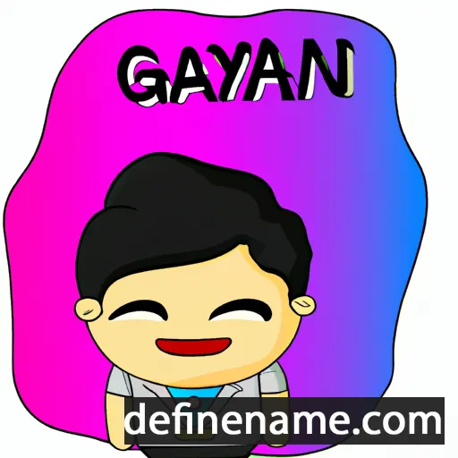 cartoon of the name Gayianē