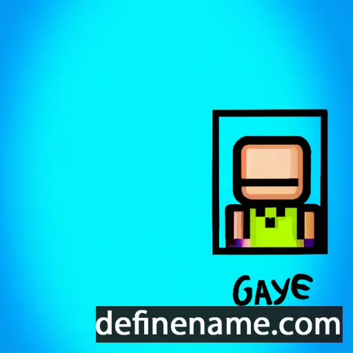 cartoon of the name Gayl