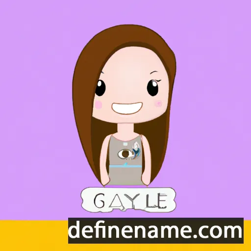 cartoon of the name Gaylee