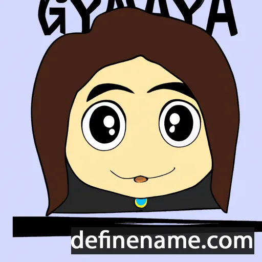 cartoon of the name Gayna