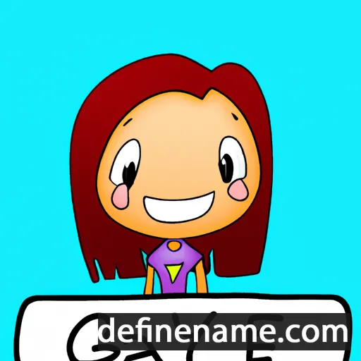 cartoon of the name Gayne