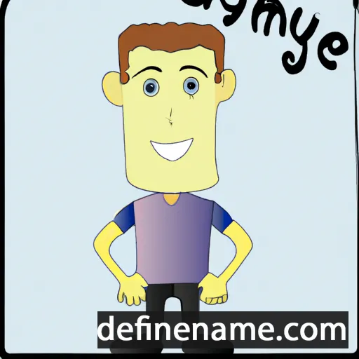 cartoon of the name Gaynel