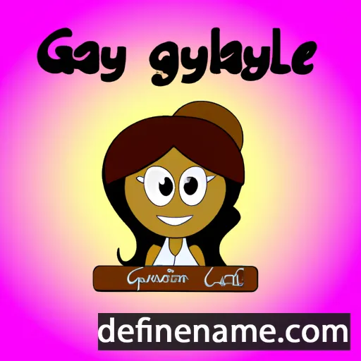 cartoon of the name Gaynelle