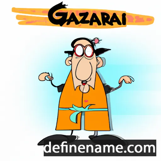 cartoon of the name Gazanfar