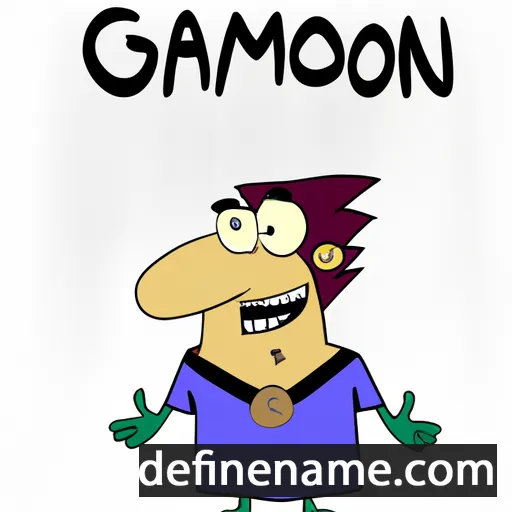 cartoon of the name Gazmor