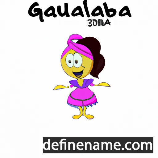 cartoon of the name Gazouba