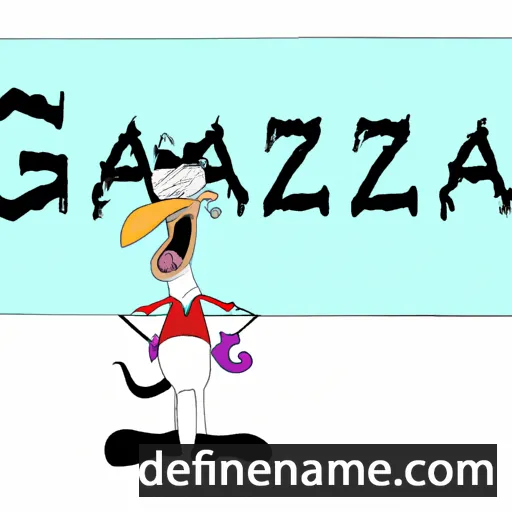 cartoon of the name Gazza