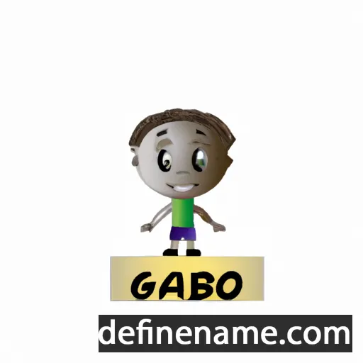 cartoon of the name Gbadebo