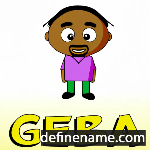 cartoon of the name Gbenga