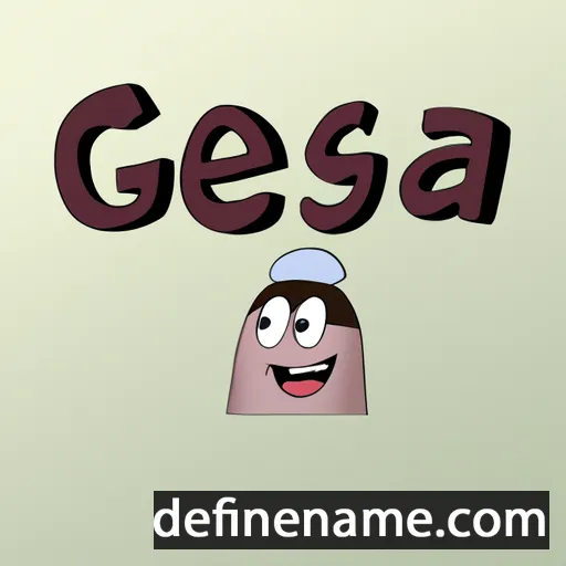 cartoon of the name Gécsa