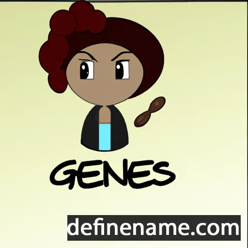 cartoon of the name Génesis