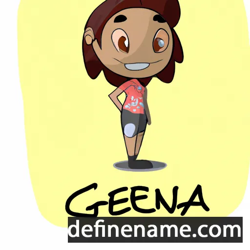 Génia cartoon