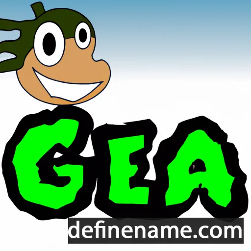 cartoon of the name Gea