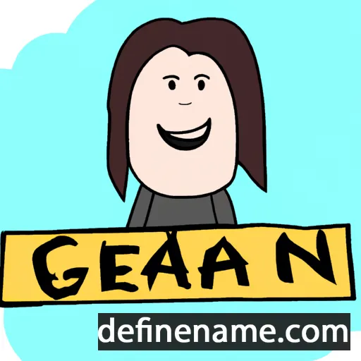 cartoon of the name Geanann