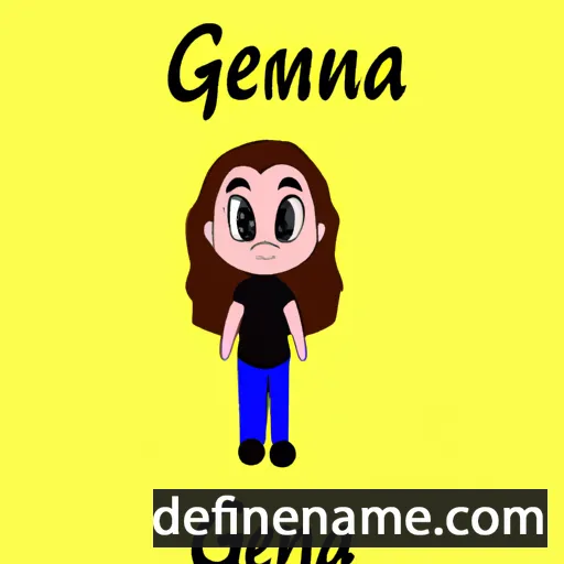 cartoon of the name Geanna