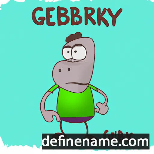 cartoon of the name Geberyk