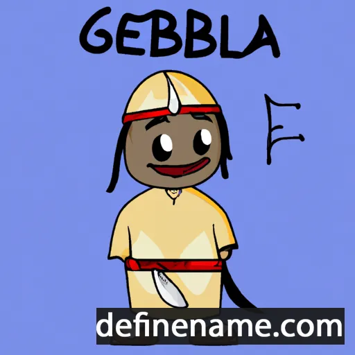 Gebire’liwa cartoon