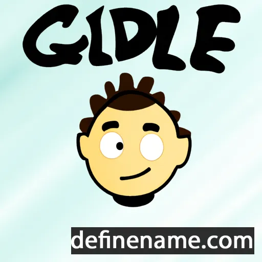 cartoon of the name Geddiel