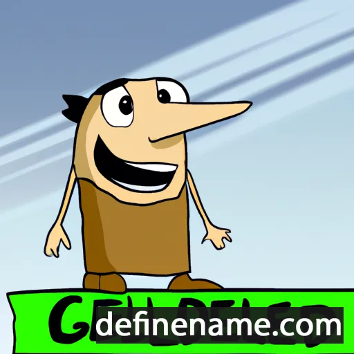 cartoon of the name Geddihel