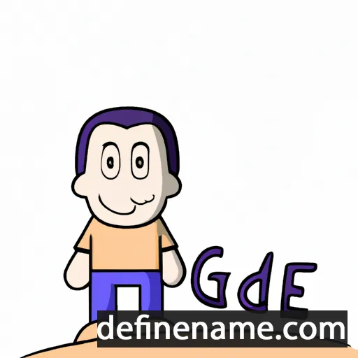 cartoon of the name Gede