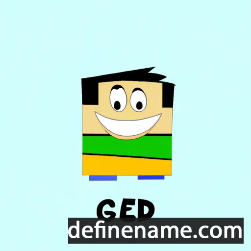 cartoon of the name Gede