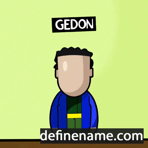 cartoon of the name Gedeón