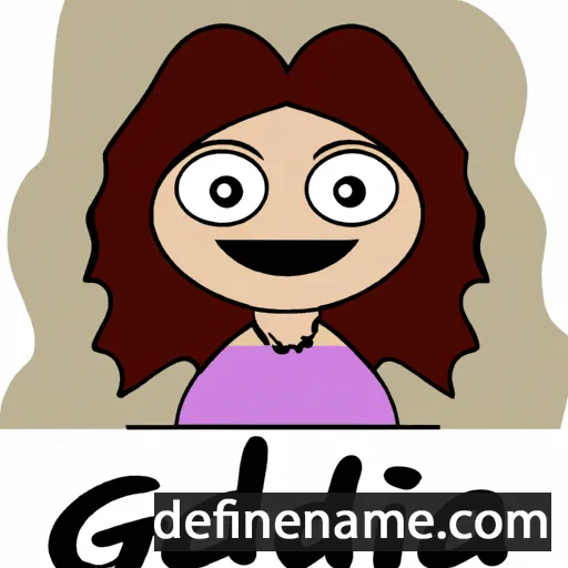 cartoon of the name Gedia