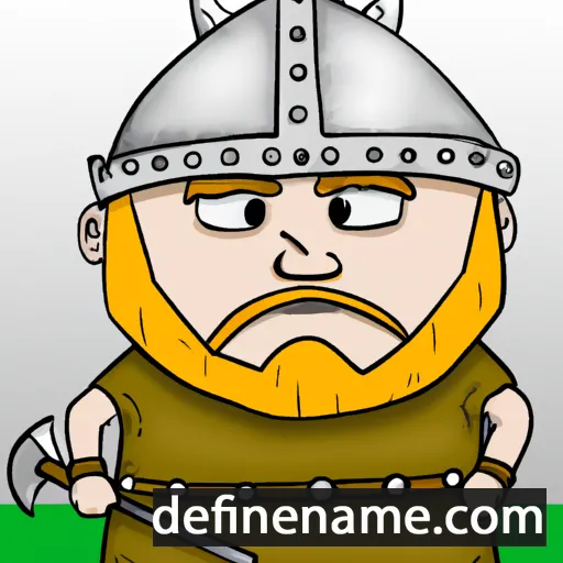 cartoon of the name Gediminas