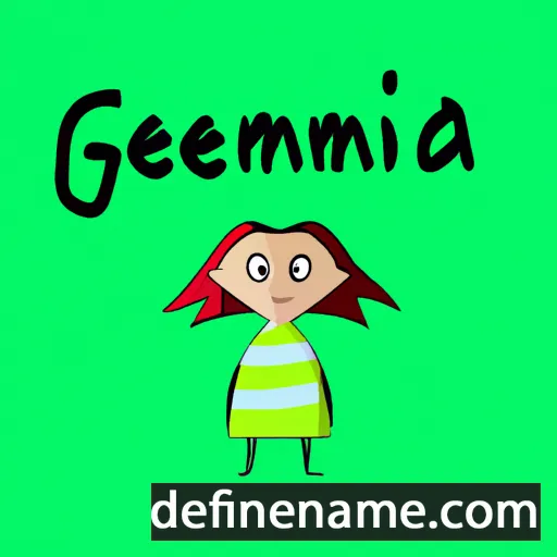 cartoon of the name Gedmintė