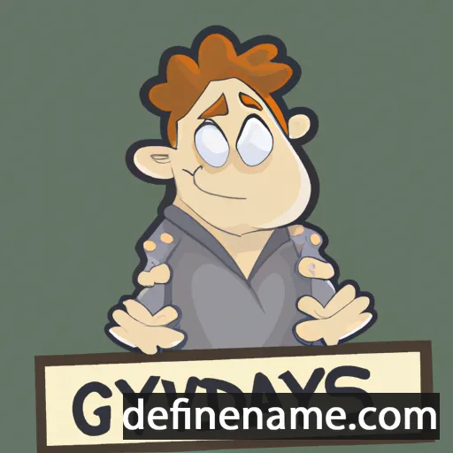 cartoon of the name Gedvydas