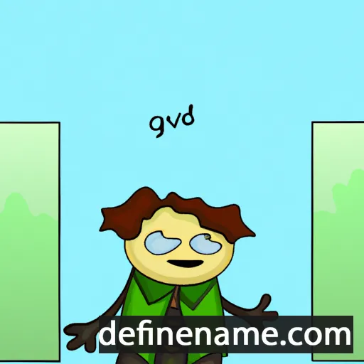 cartoon of the name Gedvydė