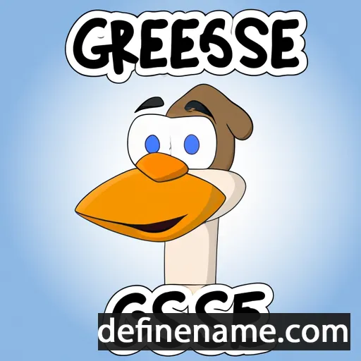 cartoon of the name Geeske