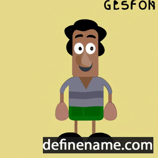 cartoon of the name Geferson