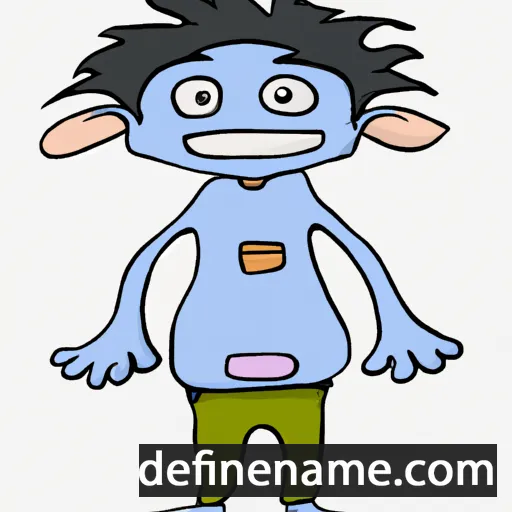 cartoon of the name Gefjun