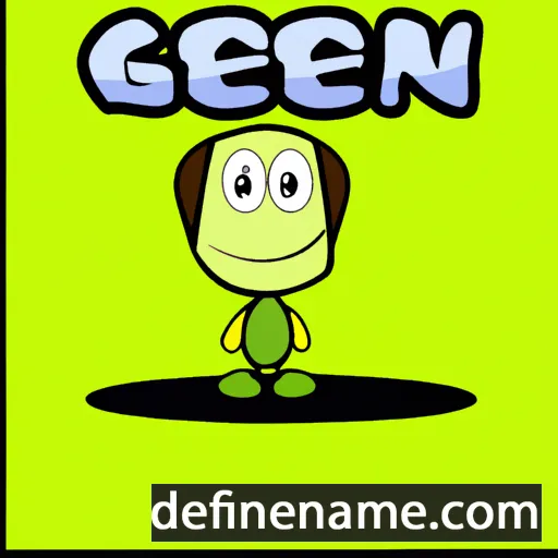 cartoon of the name Gegeen