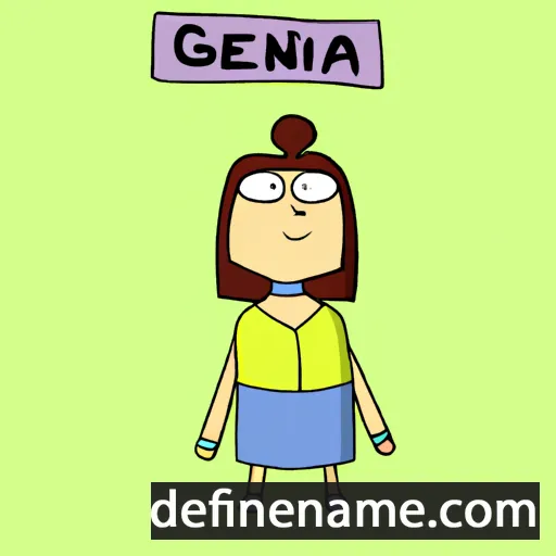 cartoon of the name Geina