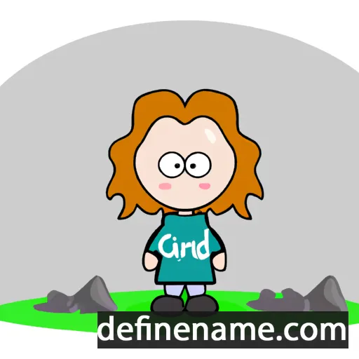 cartoon of the name Geirdís