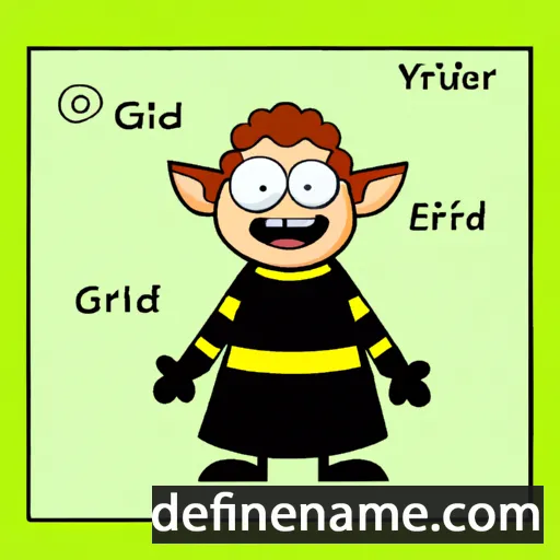 cartoon of the name Geirrǫðr