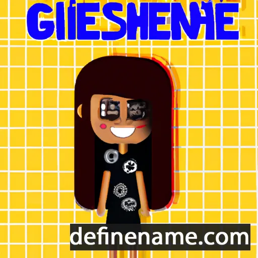 cartoon of the name Geisiane