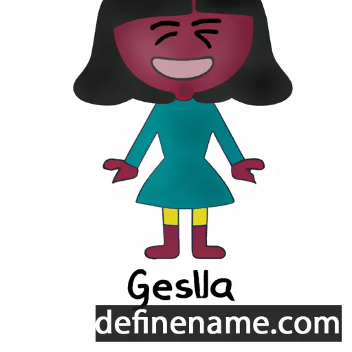 cartoon of the name Gelasia