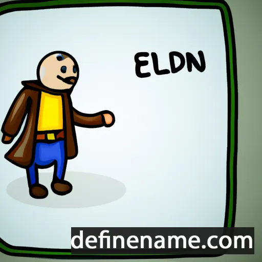 cartoon of the name Geldon