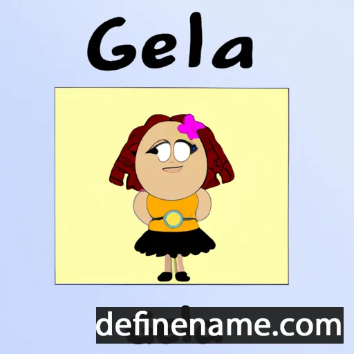 cartoon of the name Gelea