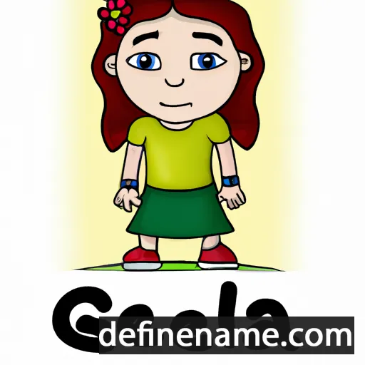 cartoon of the name Gella