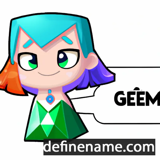 cartoon of the name Gem