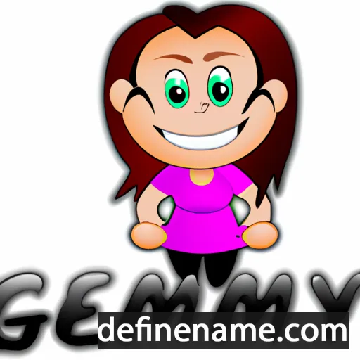 cartoon of the name Gemily