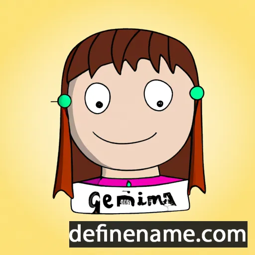 cartoon of the name Gemima