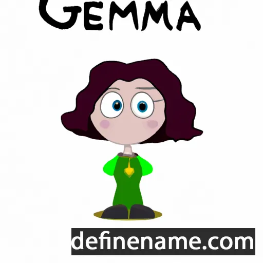 cartoon of the name Gemmea