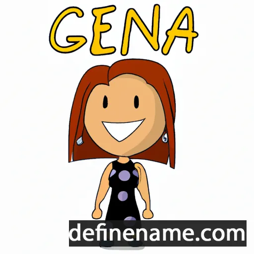 cartoon of the name Gena