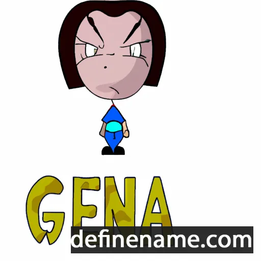 cartoon of the name Gena